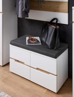 Best Innostyle Garderobenbank Memphis Weiß