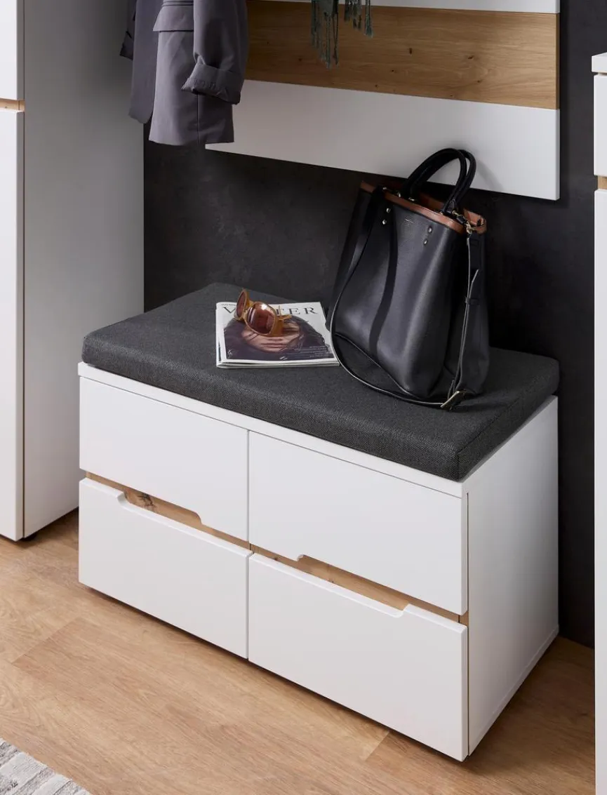Best Innostyle Garderobenbank Memphis Weiß