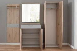 Best Wittenbreder Garderobenkombination Faro Eiche / Grau