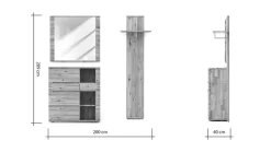 MAISON Garderobenkombination Indianapolis