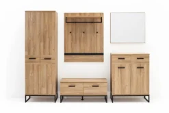 New MCA Garderobenkombination Toledo Eiche