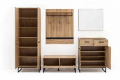 New MCA Garderobenkombination Toledo Eiche