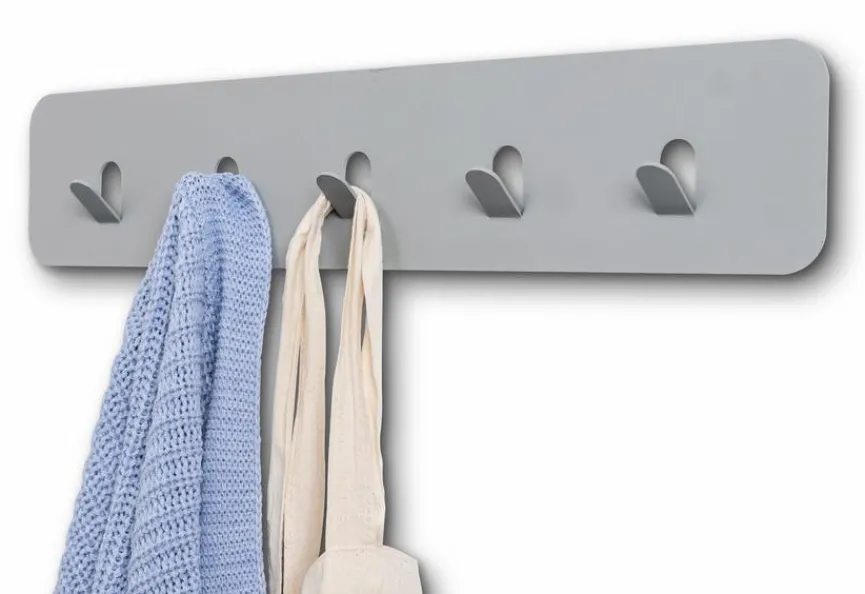 New Garderobenleiste Tilly Grau