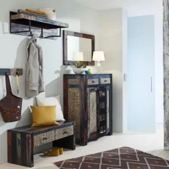 Discount WOLFMÖBEL Garderobenleiste Goa Braun