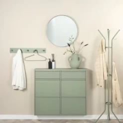 Outlet Spinder Design Garderobenleiste Leatherman Dusty Green