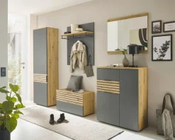 Discount Garderobenpaneel Milan Grau