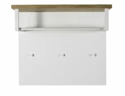 Clearance Composad Garderobenpaneel Mundi Weiß / Hochglanz