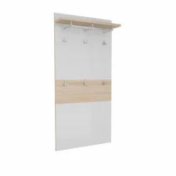 Best Garderobenpaneel Shino Weiß / Eiche