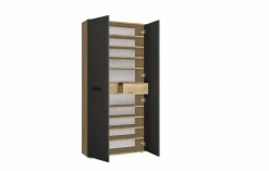 Clearance Garderobenschrank Leon Anthrazit