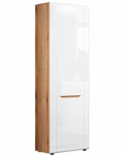 Outlet trendteam Garderobenschrank Marlon Weiß Hochglanz