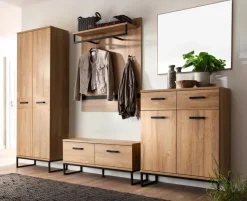 Best MCA Garderobenschrank Toledo Eiche