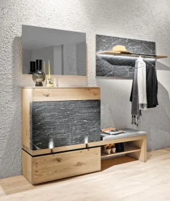 Best Voglauer Garderobenspiegel V-Rock Transparent