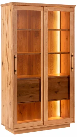 Sale Glasvitrine Oceanside Wildeiche