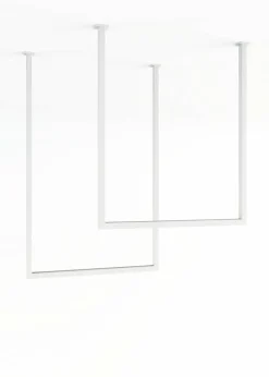 Discount Metallbude Handtuchhalter 2er-Set Tensi Weiß