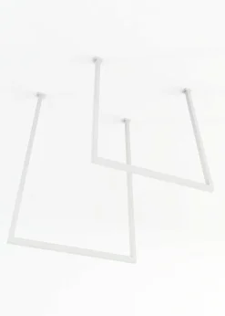 Discount Metallbude Handtuchhalter 2er-Set Tensi Weiß