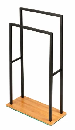 Sale WENKO Handtuchständer Bambusa Schwarz