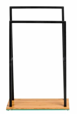 Sale WENKO Handtuchständer Bambusa Schwarz