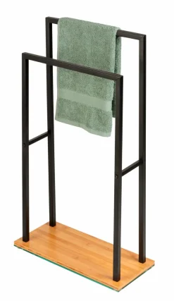 Sale WENKO Handtuchständer Bambusa Schwarz