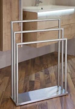 New Handtuchständer Waldi Silber