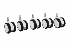 Best TopStar Hartbodenrollen 5er Set Weiß