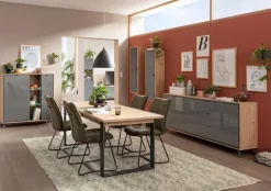 Outlet Composad Highboard Cornice Grau