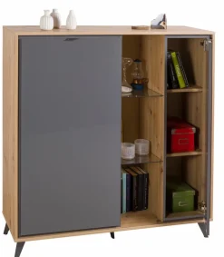Outlet Composad Highboard Cornice Grau