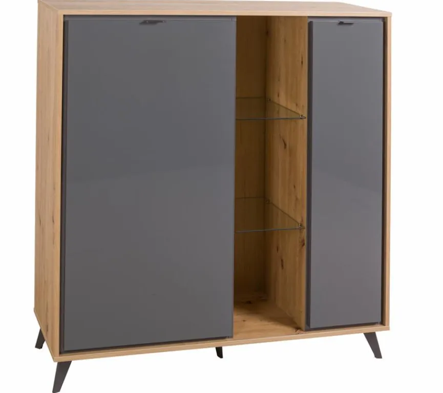 Outlet Composad Highboard Cornice Grau