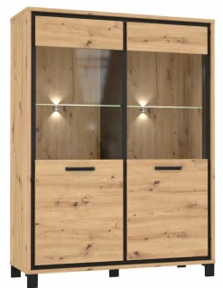 Outlet FORTE Highboard Farida Eiche Artisan