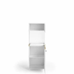 Hot set one by Musterring Highboard Lancaster Weiß