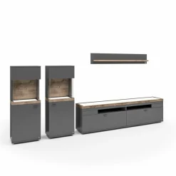Online set one by Musterring Highboard Lancaster Grau