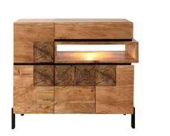 Hot WOLFMÖBEL Highboard 1501 Root Akazie