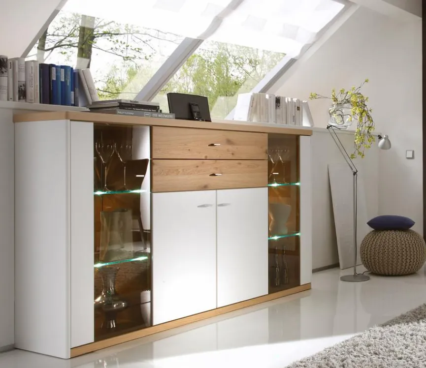 Hot Wehrsdorfer Highboard Andorra Weiß