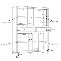 FORTE Highboard Farida