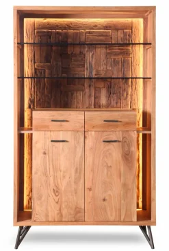 New WOLFMÖBEL Highboard Hudson 2174 Akazie