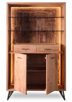 New WOLFMÖBEL Highboard Hudson 2174 Akazie