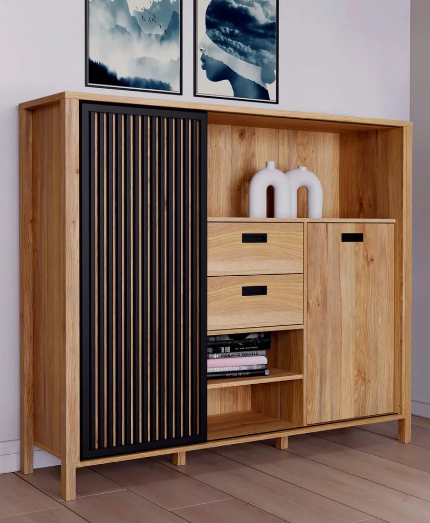 Outlet FORTE Highboard Jytana Eiche