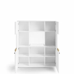 Sale set one by Musterring Highboard Lancaster Weiß