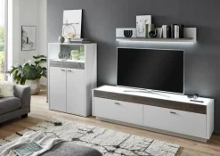 New IDEAL Wohnen Highboard Manchester Weiß