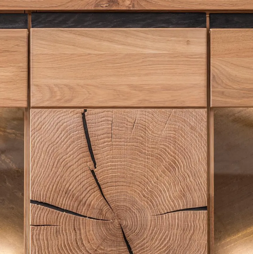 Hot CASEDO Highboard Melilla Wildeiche geölt