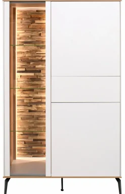 Clearance Mäusbacher Highboard Meran Weiß / Matt