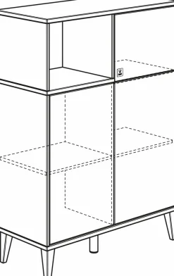 Kinder Paidi Highboard Mila & Ben