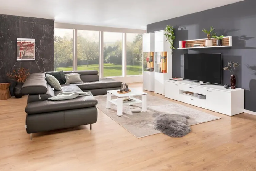 Outlet IDEAL Wohnen Highboard Morella Weiß