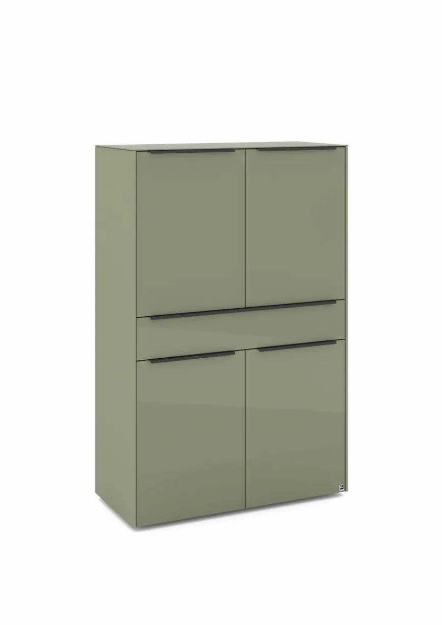 Online set one by Musterring Highboard Reno Olivgrün