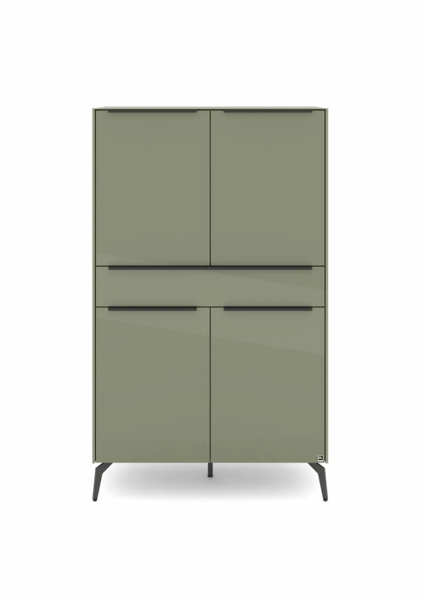 Online set one by Musterring Highboard Reno Olivgrün