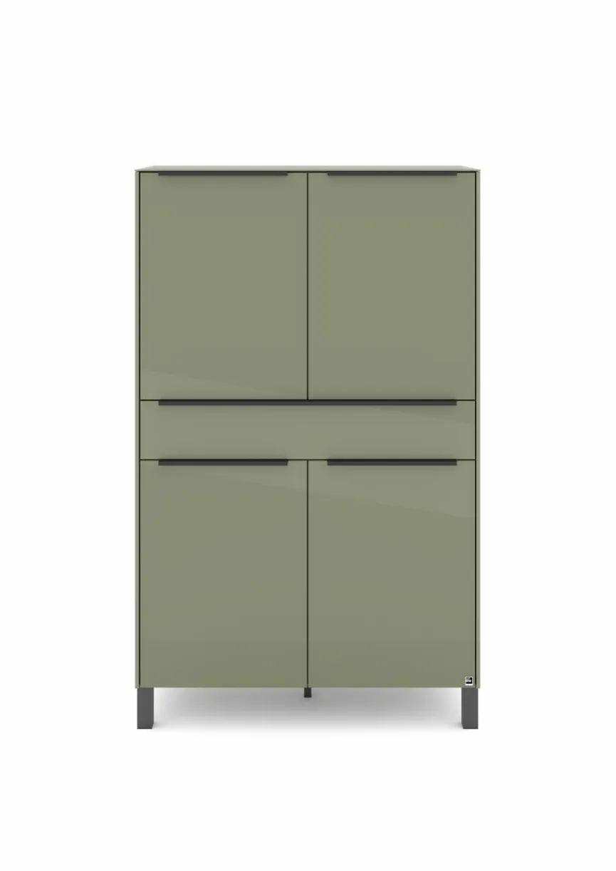 Online set one by Musterring Highboard Reno Olivgrün