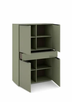 Online set one by Musterring Highboard Reno Olivgrün