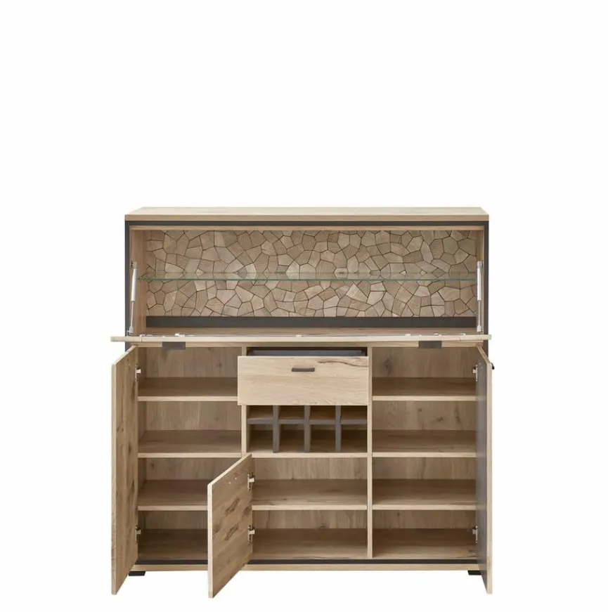 Hot Wohnconcept Highboard Ruben Eiche