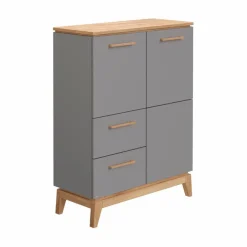 Discount Paidi Highboard Sten Grau