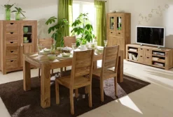 Clearance WOLFMÖBEL Highboard Yoga 6530 Sheesham