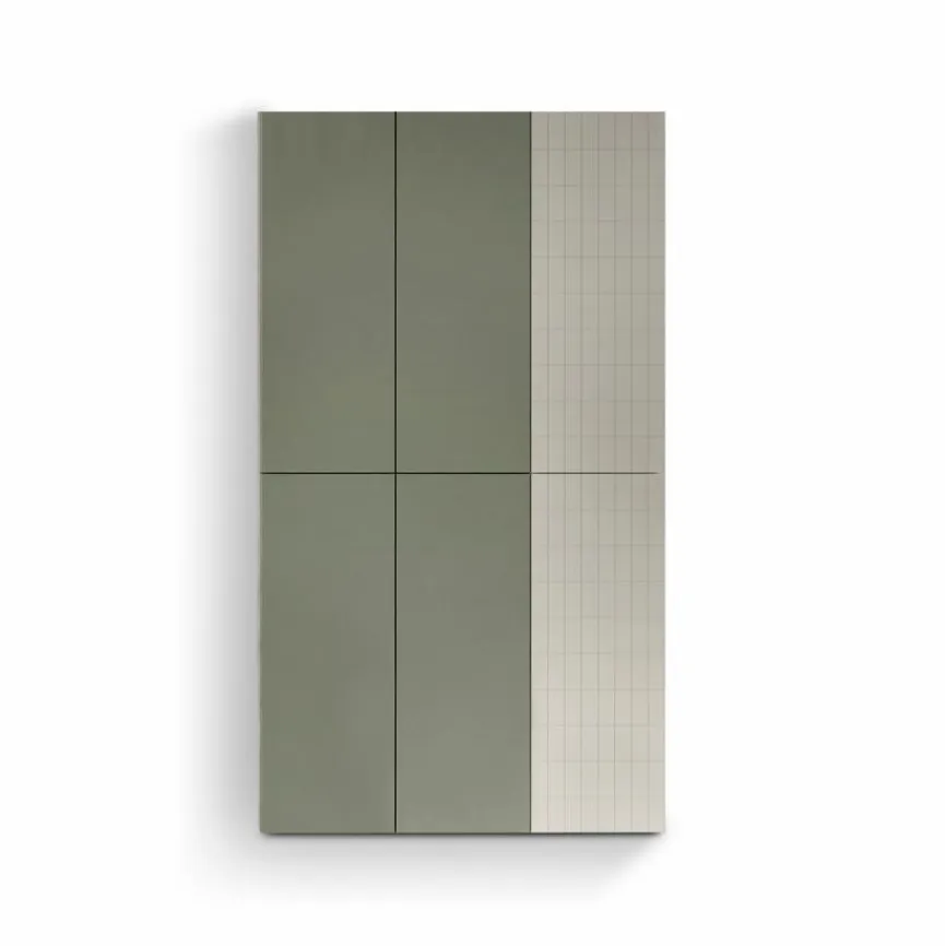 Best Hängeschrank-Kombination Pixel 04 Weiß / Grün